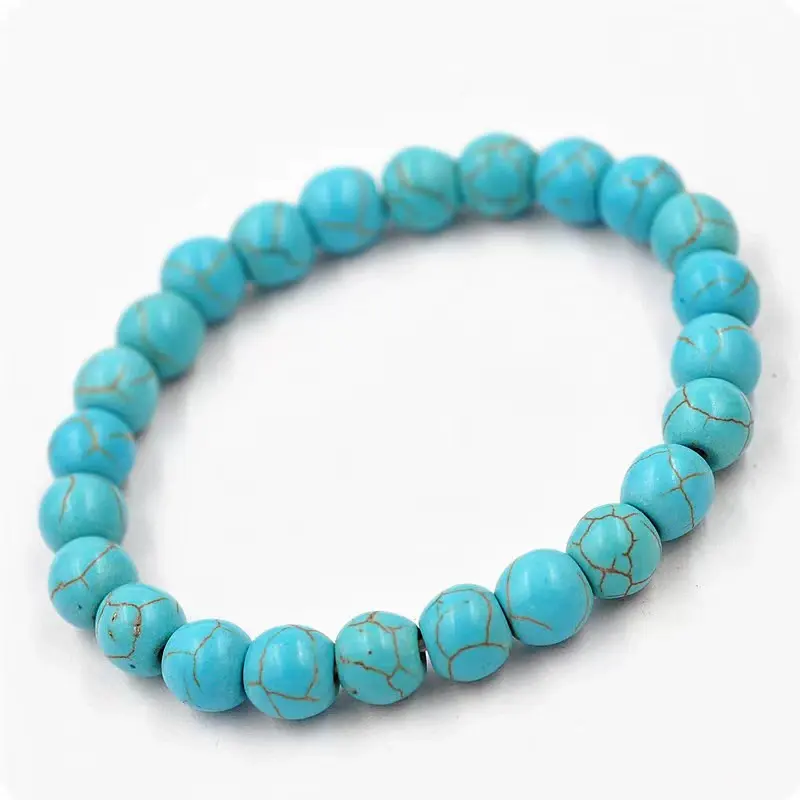 Ma Yin Fang nhà máy tùy chỉnh bán buôn đồ trang sức Turquoise trang sức vòng đeo tay chỉ Bead Turquoise Bracelet