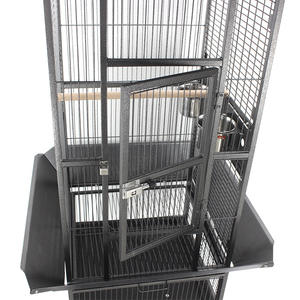 <span class=keywords><strong>Jaula</strong></span> de Lujo Grande de Metal Negro con 4 Ruedas <span class=keywords><strong>para</strong></span> Loros, Canarios, Guacamayos y Periquitos, Venta al por Mayor - Product Image 5