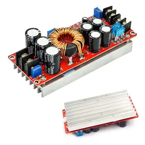 קריאטול 1200W 20A IN 8-60V OUT 12-83V עם כיור חום 12V עד 24V 48V DC ממיר דחיפה מודול אספקת חשמל