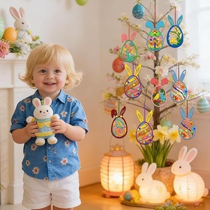 Set <span class=keywords><strong>de</strong></span> Pintura para Interiores, Manualidades Infantiles <span class=keywords><strong>de</strong></span> <span class=keywords><strong>Conejo</strong></span> <span class=keywords><strong>de</strong></span> <span class=keywords><strong>Pascua</strong></span> <span class=keywords><strong>de</strong></span> Madera para DIY - Product Image 4