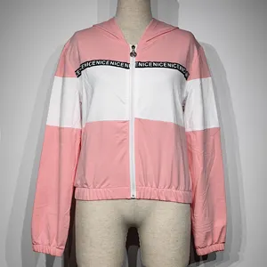 Aangepaste Brief Patroon Logo Rits Streep Pullover Streetwear Hiphop Mode Casual Comfortabele Sweatshirt Voor Vrouwen