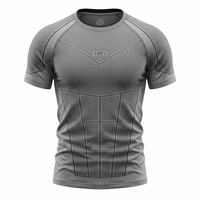 Camisetas Deportivas de Poliéster para Hombre, Lisas, sin Mangas, Cuello Redondo, Ajustadas, Transpirables y de Secado Rápido, 100% Tejido, 180