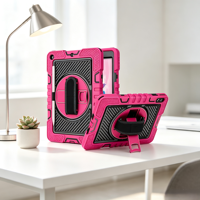 Housse de protection pour tablette en silicone + PC acrylique adaptée aux enfants, coque arrière durable pour Apple iPad 10e génération 10,9'' 2022
