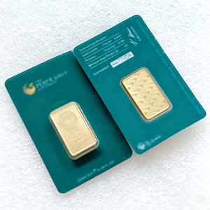 Barra de Oro Sólido de 1oz (31g) con Números del Zodíaco Suizo (Dragón, Serpiente) en Diferentes Pesos (1oz, 5g, 10g, 20g, 50g, 100g) en Blister - Product Image 1