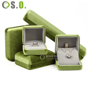 Caja de embalaje de collar cuadrado de terciopelo de lujo Caja de embalaje de pulsera Caja de embalaje de joyería - Product Image 2