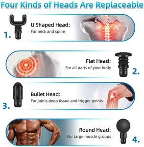 Para LUYAO 2017, masajeador muscular de tejido profundo portátil de mano, Mini pistola de masaje deportiva para cuerpo, cuello, hombro, funda para aliviar el dolor - Product Image 3