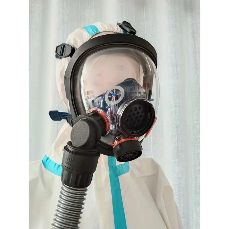 Respirador purificador de aire CNSTRONG CE en12941 con filtro de pila con capucha blanca PAPR utilizado para hospital