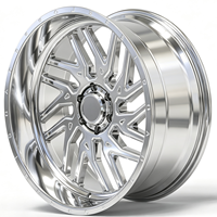 Jantes forgées sur mesure 24x14 26x16 28x16 30x16 8x170 8x180 8x6.5 Polies à déport profond pour camionnettes GMC Sierra HD RAM 1500