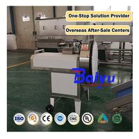 Baiyu Fabriek Roestvrij Staal Elektrische Cutter Nieuwe Staat Commerciële Groente Fruit Cutter Machine Met Motor Kern Componenten