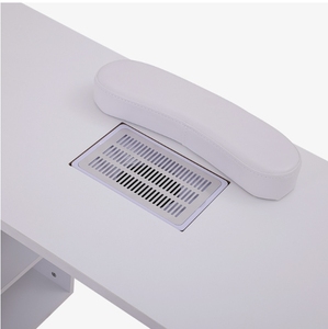 Wholesale <b>White</b> Nail Salon <b>Table</b> Modern Multi Drawer Nail <b>Table</b> With Vacuum Cleanersliding <b>Table</b> Nail Workbench - Product Image 3