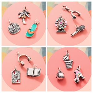 Colgante de Esmalte DIY de Plata Pura S925 con Temática James Avery, Joyería Navideña, Western, Fe, Halloween - Product Image 3