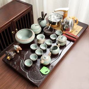 Vassoio <span class=keywords><strong>da</strong></span> tè cinese Kung Fu in legno di sandalo, <span class=keywords><strong>tavolino</strong></span> <span class=keywords><strong>da</strong></span> tè con set completo di teiera Gaiwan e tazze <span class=keywords><strong>da</strong></span> tè - Vendita calda - Product Image 4