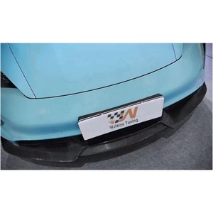 Nouveau style de lèvre de pare-chocs avant en fibre de carbone pour <span class=keywords><strong>Porsche</strong></span> <span class=keywords><strong>Taycan</strong></span> 9J1 Sedan <span class=keywords><strong>Cross</strong></span> Turismo RWD 4S GTS Turbo Turbo S 2020-2024 - Product Image 1
