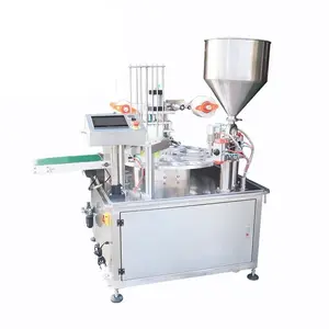 Máquina automática de enchimento e selagem de cápsulas de café em alumínio com tampa, fábrica de Xangai