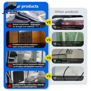 Lujo Off-Road Mini RV China Mejor Venta de acero galvanizado Camping y remolque de viaje <span class=keywords><strong>4x4</strong></span> Compatible <span class=keywords><strong>Camper</strong></span> Van Trailer - Product Image 4