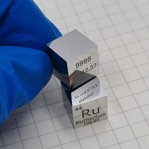 Ruthenium-Würfel 10mm, Edelmetall-Ruthenium-Quadratziele, hochreiner Ru-Ruthenium-Block/-Anhänger - Product Image 5