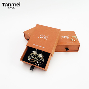 Cajas de Embalaje para Joyería con Logotipo Personalizado, Caja de Regalo de Papel con Cajón para Collar, Anillo, Pulsera, Pendientes - Product Image 4