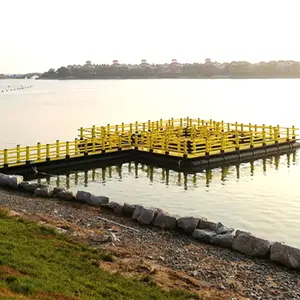 Marina y de ocio industria muelle flotante barato pontones plataformas para la venta