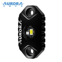 Luces LED AURORA de Doble Color Blanco y Amarillo para la Parte Inferior del Vehículo, Mini Luces LED para Camiones, ATV, UTV, Todoterreno, SUV y Motocicletas