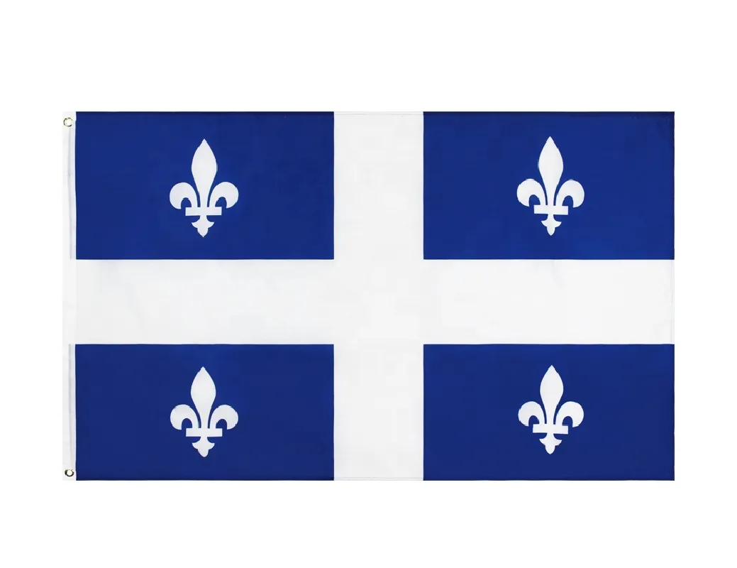 Popular 100% poliéster 3x5ft Impresión Digital Nacional al aire libre Canadá Quebec bandera