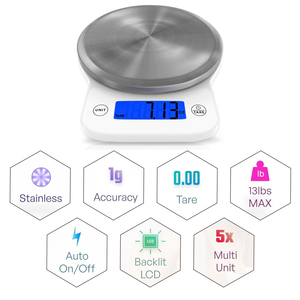 Household Stainless Steel Tray Digital Kitchen <strong>Scale</strong> High Accuracy <strong>Electric</strong> Smart Food Kitchen <strong>Scale</strong> - Product Image 5