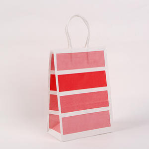 Sac fourre-tout en papier kraft imprimé couleur, style simple, pour vêtements, avec logo personnalisé, portable, prix fabricant, faible MOQ, vente en gros - Product Image 2