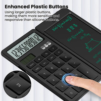 Tablette d'écriture numérique Newyes Factory avec calculatrice pliable à affichage 12 chiffres et écran LCD de 6,5 pouces