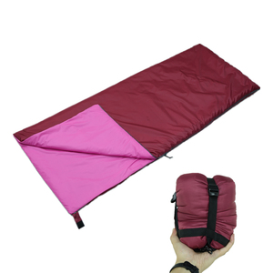 Outdoor Camping Trip Nylon Polyester Silk Like Fiber Envelope <b>Sleeping</b> Bag Washable <b>Blanket</b> Cushion - Product Image 3