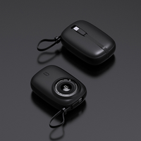 Nuevo Mini Banco de Energía Portátil de 10000mAh 2025 con Cámara KP90, Carga Rápida y Cable Integrado, Logotipo Personalizable