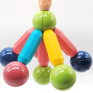 Juego de bloques de construcción magnéticos para construcción DIY, 100 Uds., bloque educativo STEM, juguete magnético para niños, azulejos magnéticos - Product Image 5