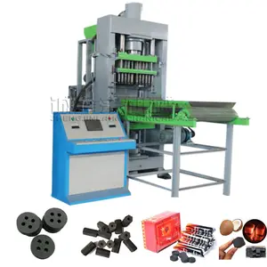 Manufacturer Hot Sale Bbq Charcoal Shisha Charcoal Automatic Hydraulic Press Charcoal Forming Machine