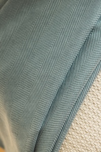 Rideaux en chenille bleu clair S-Wave, finition de qualité supérieure, toucher doux, occultation élevée, isolation thermique et texture exquise et délicate - Product Image 6