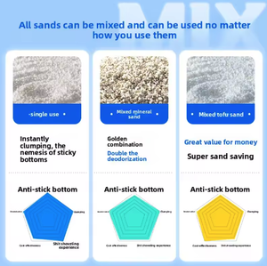 <span class=keywords><strong>Arena</strong></span> para Gatos de Yuca y Tapioca, Fácil de Usar, Libre de Polvo y con Control de Olores, Suministros para Animales Pequeños con Propiedades Desodorantes - Product Image 4