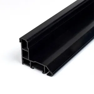 Tubos de Pvc anticompresión para ventanas y puertas, deformación excelente, negro, Upvc