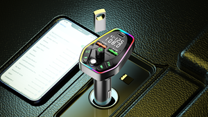 2022 New PD Car Mobile Phone Charger with Display BT5.0 <strong>Bluetooth</strong>-MP3 Player Hands-free Calling Car FM Transmitter - Product Image 6