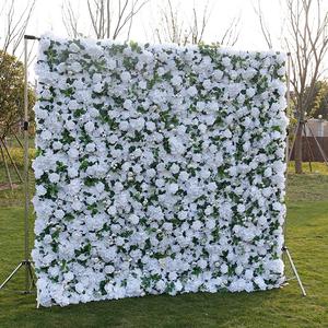 Decorative Wall Flower Wedding <b>Artificial</b> Silk Panel Backdrop Rose Flower Wall for Wedding Party Decoration - Product Image 3