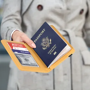 Campione gratuito Custoom Passport Cover porta passaporto a sublimazione stampato trasparente