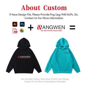 Men's Custom <b>Logo</b> Pullover Hoodie Collar Without Drawstring 100% Cotton Solid Color Oversize with Drop Shoulder and Hooded - Product Image 2