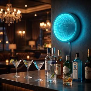 Factory Price Customized LED <b>Makeup</b> <b>Mirror</b> Infinity Tunnel Effect Art Deco Design Freestanding Decorative <b>Light</b> <b>for</b> Commercial - Product Image 3