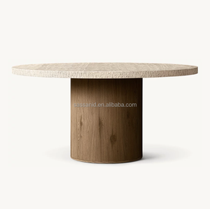 사산 드 새로운 소개 일본과 스칸디나비아 디자인 Lumi 라운드 식탁 - Product Image 2