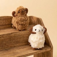 Porte-clés en peluche mignon en forme de mouton, personnalisable OEM, doux, en peluche, mascotte agneau, jouet animal en peluche pour cadeau, vente en gros
