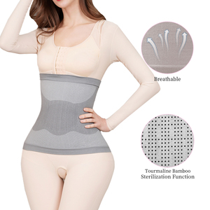 S-SHAPER Frauen Slim <span class=keywords><strong>Waist</strong></span> Shaper Bauchs ch neider Reduzieren Sie Bauch fett Turmalin Bambus Taillen gürtel - Product Image 2