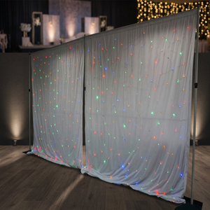 <b>LED</b> <b>Star</b> Curtain with RGB White Blue Red Green Lights for Stage Event Decoration - Product Image 1