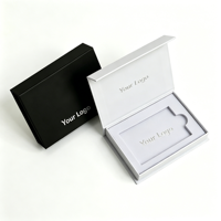 Boîte d'emballage pour écouteurs de luxe, boîte cadeau en papier rigide magnétique pliable personnalisée pour l'électronique grand public