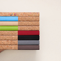 Planificateur en cuir recyclé couverture rigide en cuir de liège Journal personnalisé avec stylo