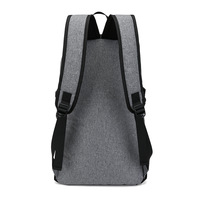 Sac à dos intelligent imperméable gris personnalisé pour étudiants, hommes, voyages scolaires et professionnels avec protection antivol USB