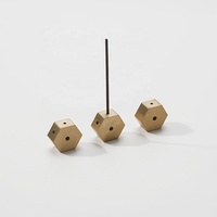 Porte-encens hexagonal en laiton de haute qualité CHENLANG, brûleur à encens, support, écologique, longue durée, méditation toute saison