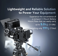 SmallRig 4505 Plaque de Fixation V-Mount pour Batterie en Alliage d'Aluminium Accessoires Photo/Vidéo