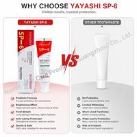 YAYASHI SP-6 Pasta Gigi Super Probiotik 6 120g, Probiotik Multi-Tanaman Penangkal Bau Mulut, Pemutih Gigi Penghilang Noda