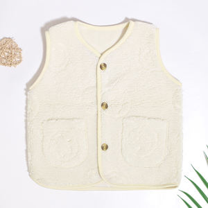 Migliore vendita all'ingrosso abbigliamento per bambini autunno inverno 100% in poliestere Pocket Design per bambine e bambine gilet gilet - Product Image 4
